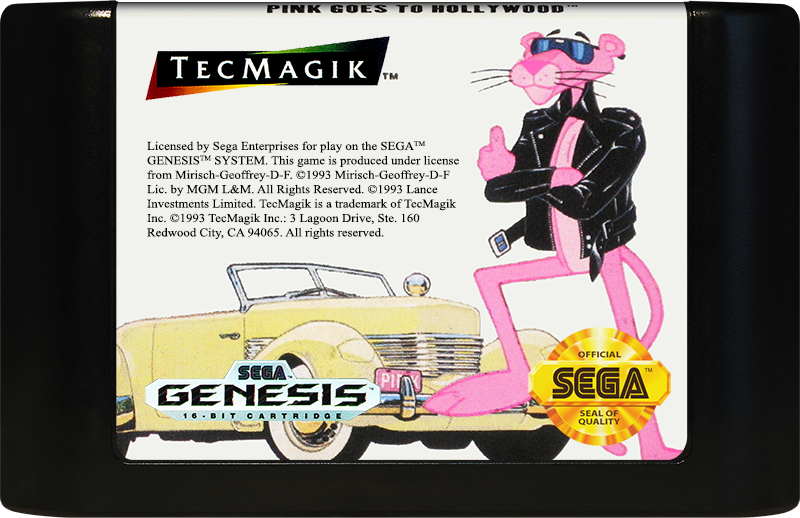 Pink Goes To Hollywood - SEGA GENESIS