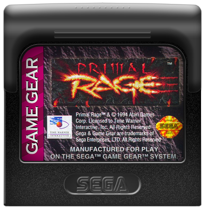 PRIMAL RAGE PAL FR GAME GEAR TRES BON ETAT PRIMAL RAGE PAL FR GAME GEAR TRES BON ETAT