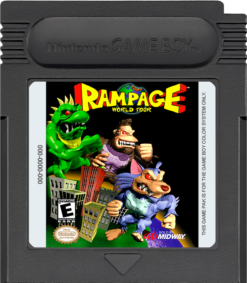 Rampage World discount Tour - Original Nintendo GameBoy Color Game Sealed!