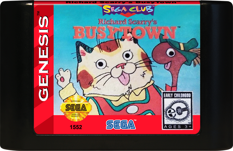 Richard Scarrys Busy Town - SEGA GENESIS