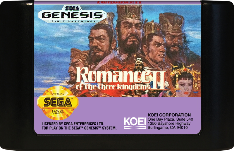 Romance of the Three II - SEGA GENESIS