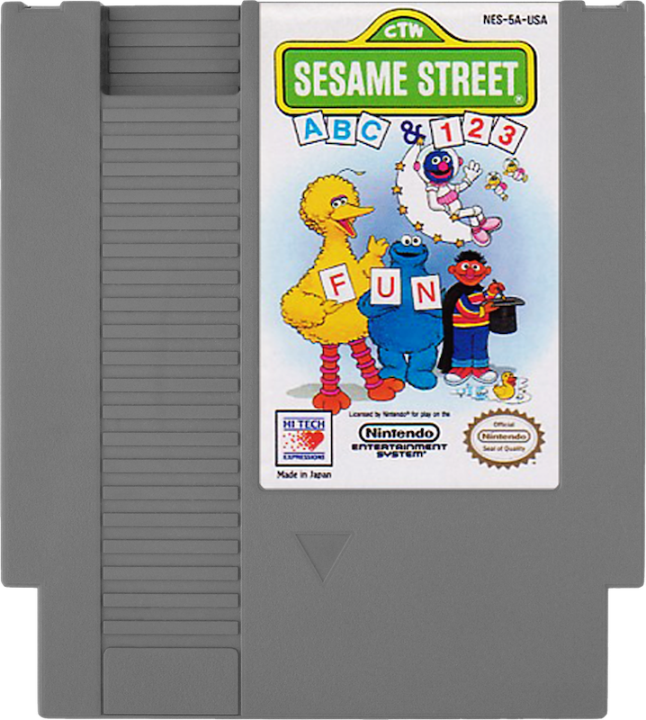 Sesame Street ABC & 123 Fun - NINTENDO 8 BIT