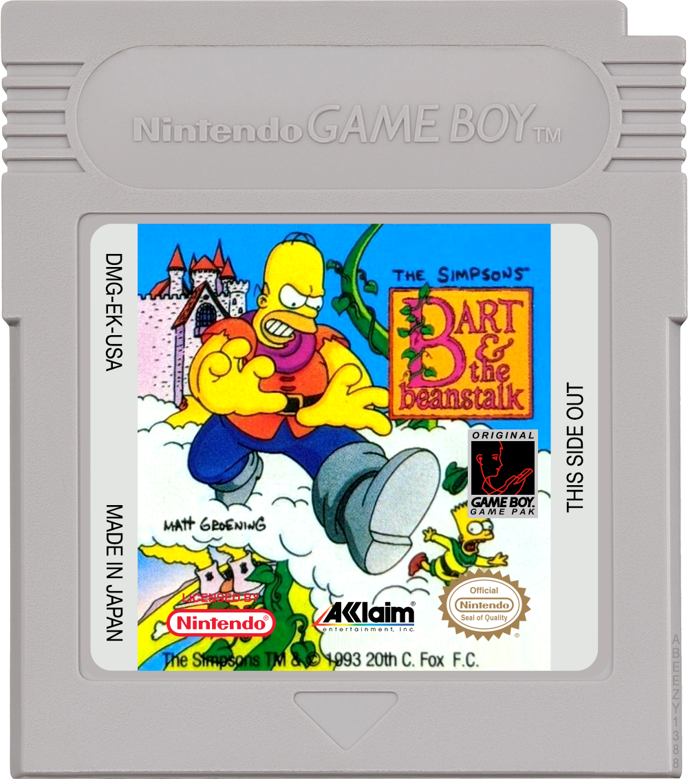 Simpsons Bart & The Beanstalk - GAMEBOY