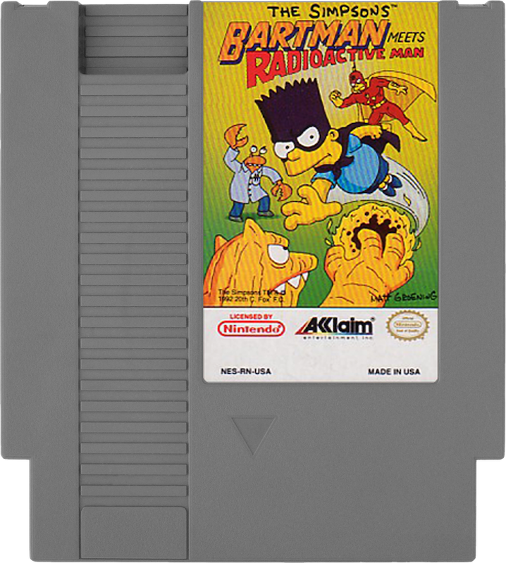 Simpsons Bartman Meets Radioactive Man - NINTENDO 8 BIT