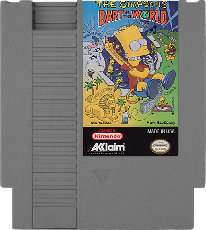 Simpsons Bart vs the World - NINTENDO 8 BIT