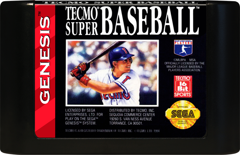 Tecmo Super Baseball - SEGA GENESIS