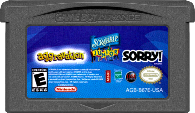 Aggravation/Sorry/Scrabble Jr - GAMEBOY ADVANCE