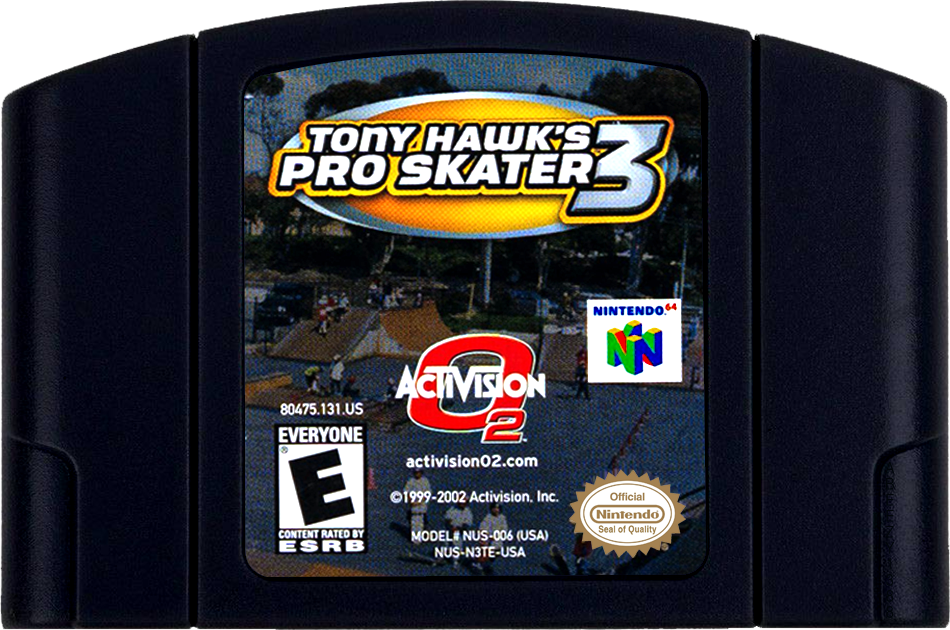 Hawk's Pro Pro Skater N64 2002 Nintendo 64 N64 TONY HAWK'S