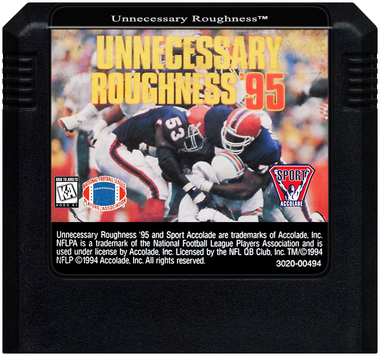 UNNECESSARY ROUGHNESS 95 - SEGA GENESIS