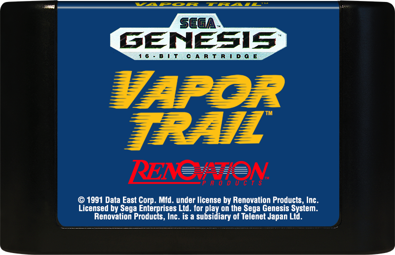 VAPOR TRAIL - SEGA GENESIS