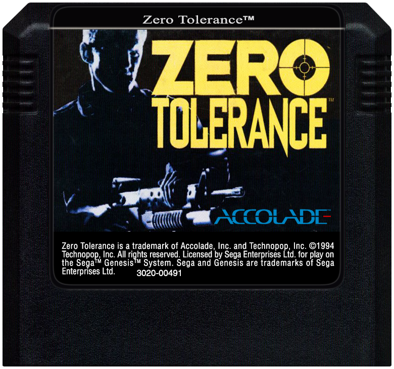 Zero Tolerance - SEGA GENESIS