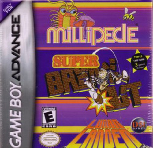 Super Breakout/Lunar Lander/Millipede - GAMEBOY ADVANCE