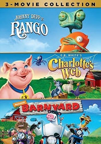 RANGO / CHARLOTTE'S WEB / BARNYARD - DVD