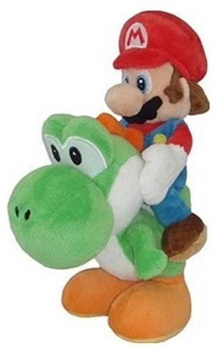 PLUSH: MARIO W/ YOSHI (8") - SUPER MARIO