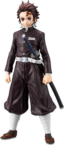 TANJIRO KAMADO: 6" FIGURE (BLACK OUTFIT) - TOYS/NOVELTY