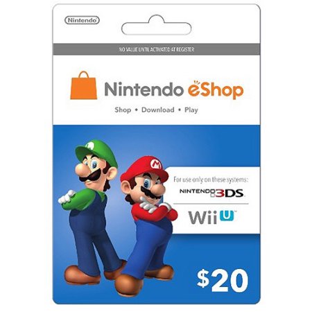 ESHOP: $20.00 ONLINE CARD (3DS/WII U) - NINTENDO: ESHOP CARD