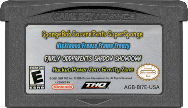 4 Games on 1 Pack (Nicktoons) - GAMEBOY ADVANCE