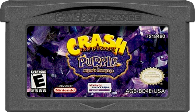 Crash Bandicoot Purple Riptos Rampage - GAMEBOY ADVANCE