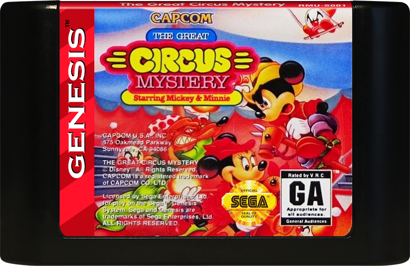 Great Circus Mystery: Mickey & Minnie - SEGA GENESIS