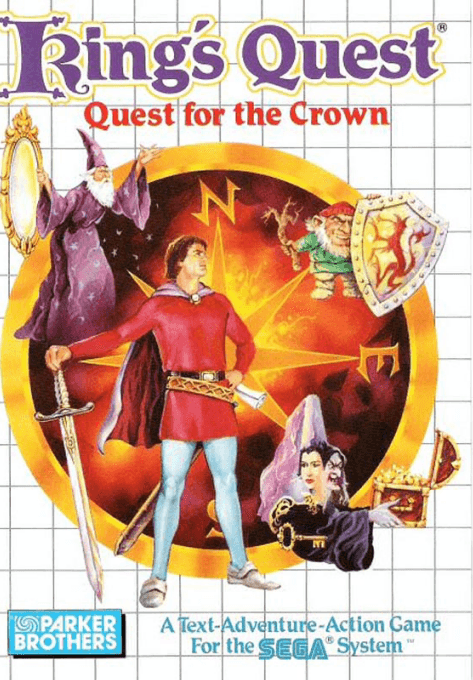 Kings Quest Quest For The Crown - SEGA MASTER