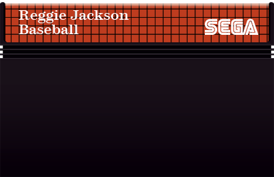 Reggie Jackson Baseball - SEGA MASTER