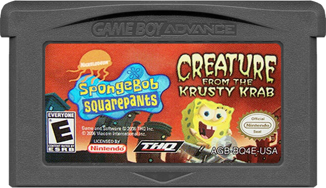 Spongebob Creature From The Krusty Krab - GAMEBOY ADVANCE